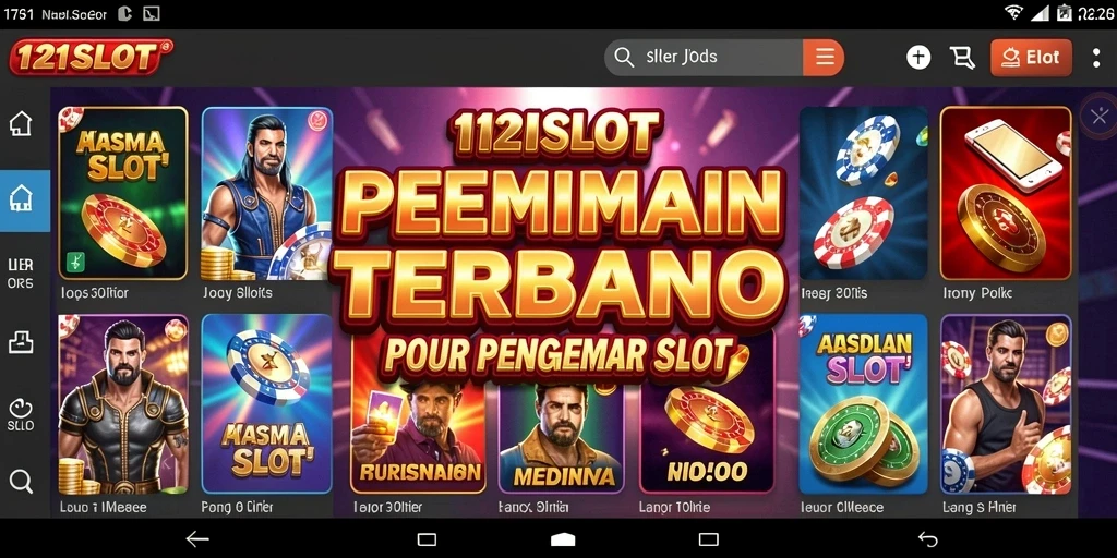 Tampilan gameplay mendebarkan di 1121SLOT dengan mesin slot yang beragam.
