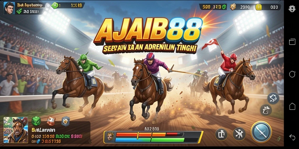 Gameplay intens balapan AJAIB88 dengan grafik menakjubkan.