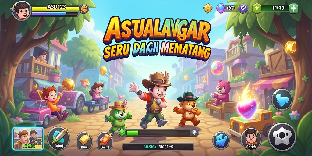 Tampilan permainan <strong>ASD123</strong> dengan aksi arcade yang seru.