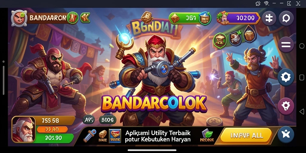 Tampilan antarmuka BANDARCOLOK yang intuitif dan mudah dipahami.