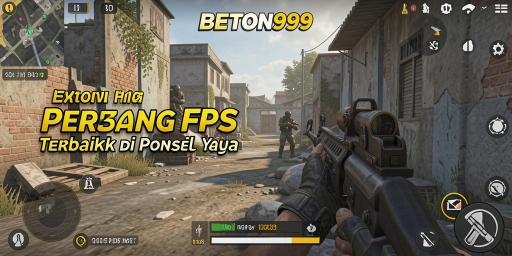 Screenshot gameplay <strong>BETON999</strong> yang menunjukkan aksi menembak yang intens.