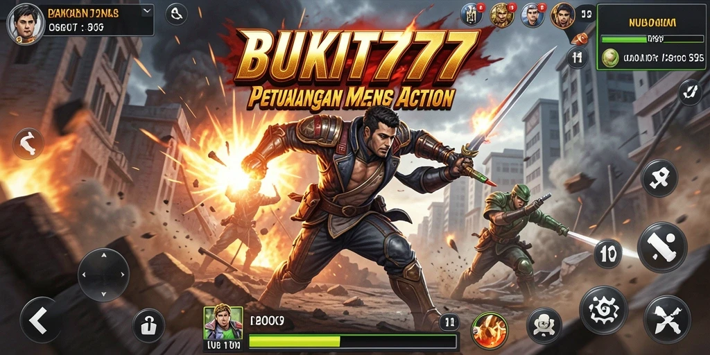 Gameplay seru BUKIT777 dengan aksi mendebarkan.