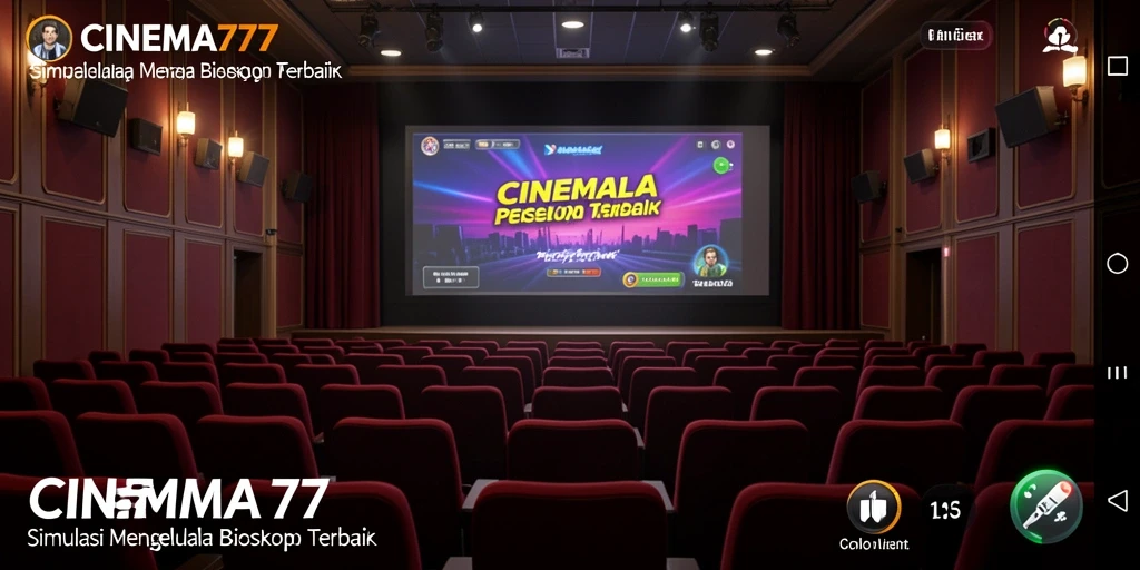 Screenshot utama CINEMA77 menampilkan pengelolaan bioskop yang mengasyikkan.