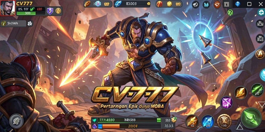 Tampilan seru dalam pertarungan tim di CV777.