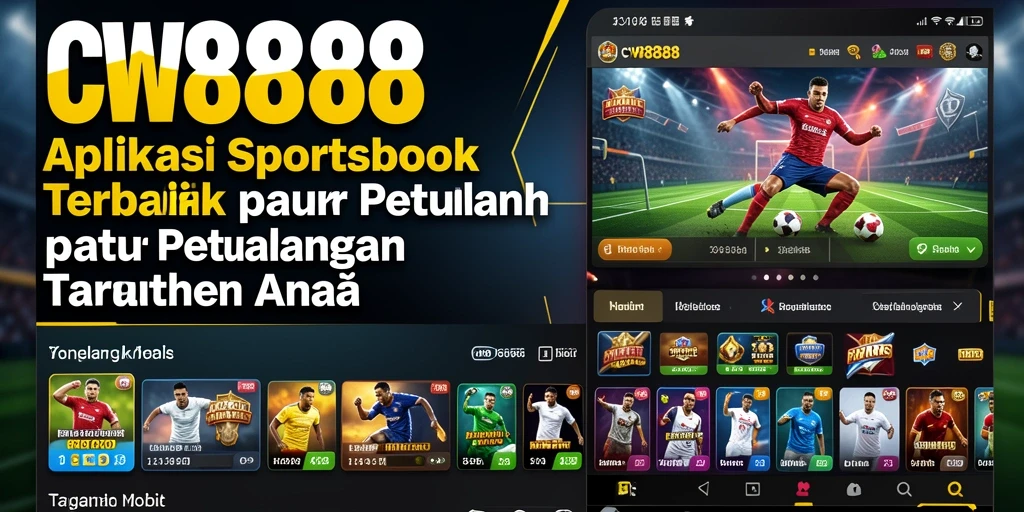 Tampilan utama CW8888 dengan berbagai pilihan taruhan olahraga.