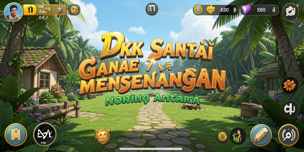 Tampilan gameplay DKK yang penuh warna dan menarik.
