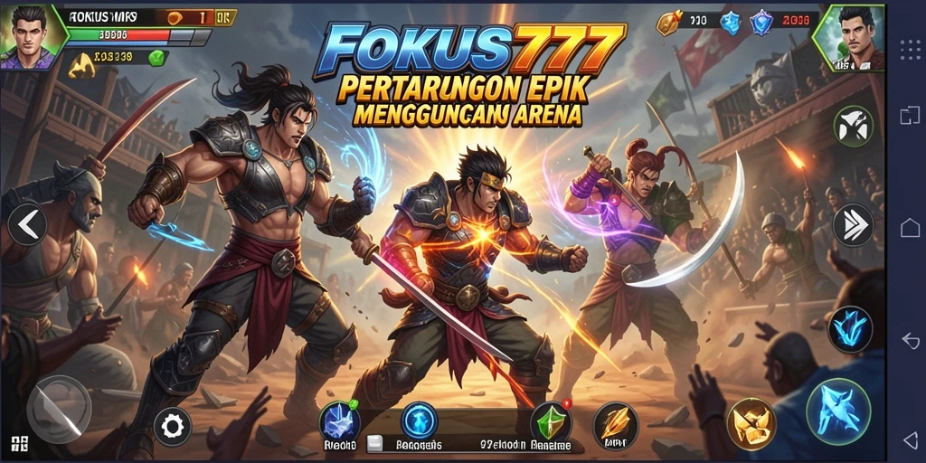 Tampilan gameplay Fighting yang mendebarkan dan seru.