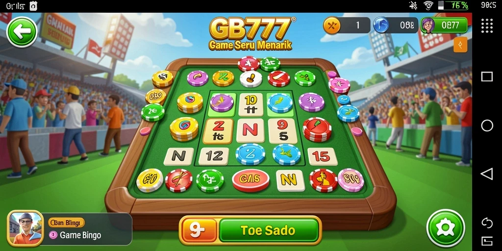 Tampilan gameplay Bingo di GB777 yang seru dan interaktif.