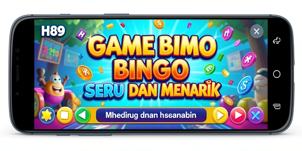 Gameplay H89 menampilkan serunya permainan Bingo yang penuh warna.