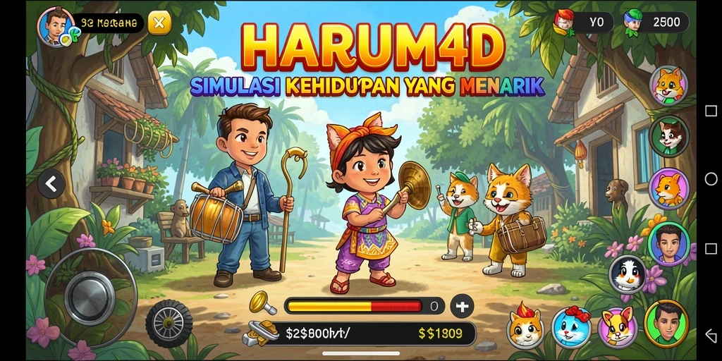 Tangkapan layar menunjukkan pengalaman gameplay yang mendalam dalam HARUM4D.