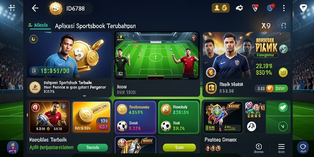 Tampilan menarik dari gameplay aplikasi Sportsbook ID6788.