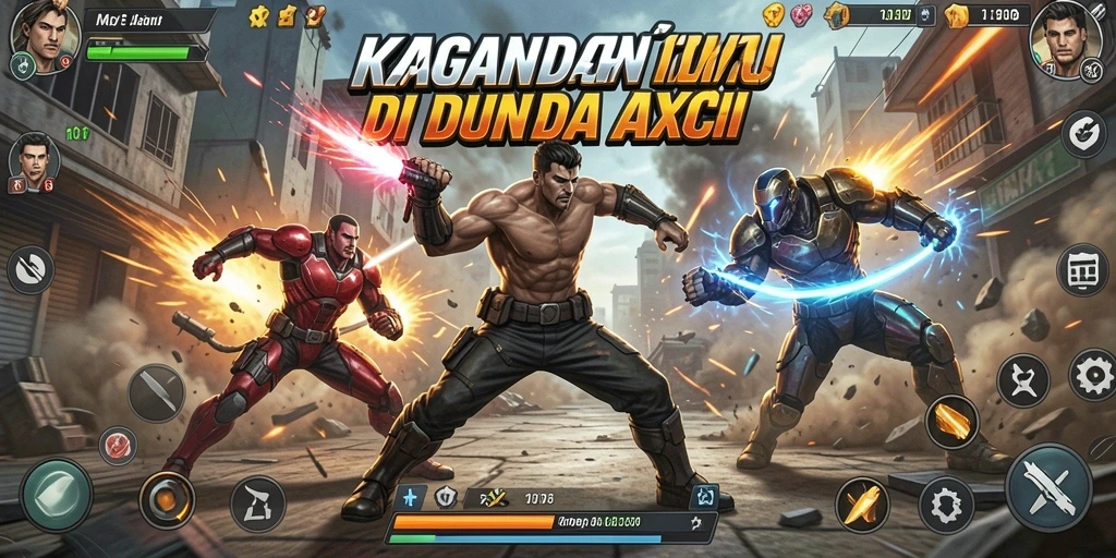 Tangkapan layar KAGANDAN menampilkan aksi pertarungan yang mendebarkan.
