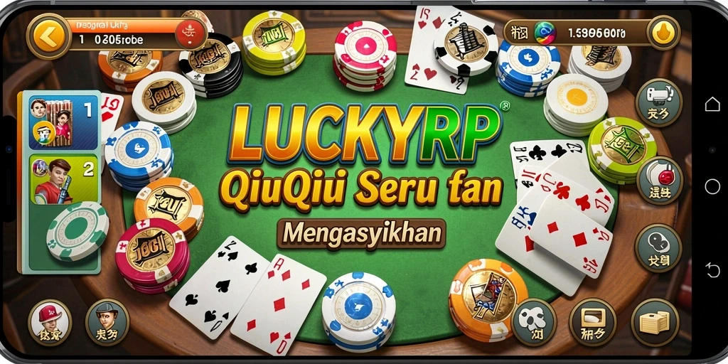 Screenshot utama LUCKYRP menampilkan gameplay QiuQiu yang mengasyikkan.