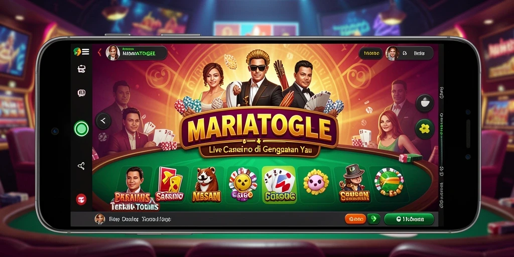 Tampilan gameplay Live Casino yang menarik dan interaktif.