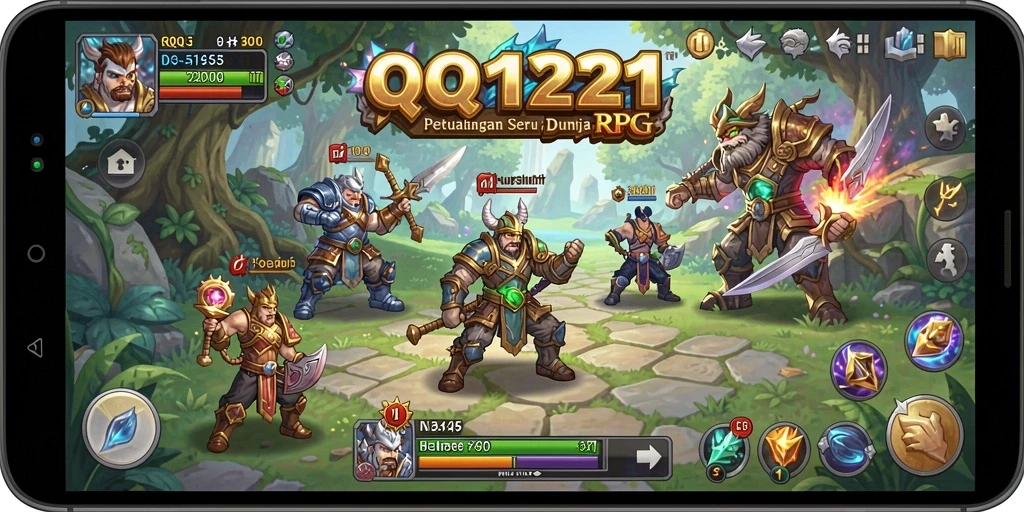 Tampilan gameplay seru dalam dunia RPG yang menakjubkan.