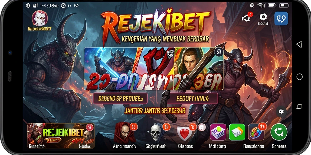 Screenshot menampilkan suasana mencekam dari gameplay Horror REJEKIBET.