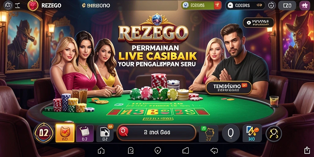 Tampilan permainan Live Casino yang menarik dan interaktif.