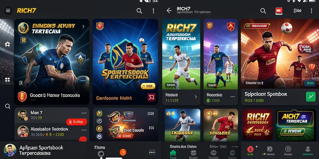 Tampilan gameplay Sportsbook RICH7 dengan fitur taruhan yang menarik.