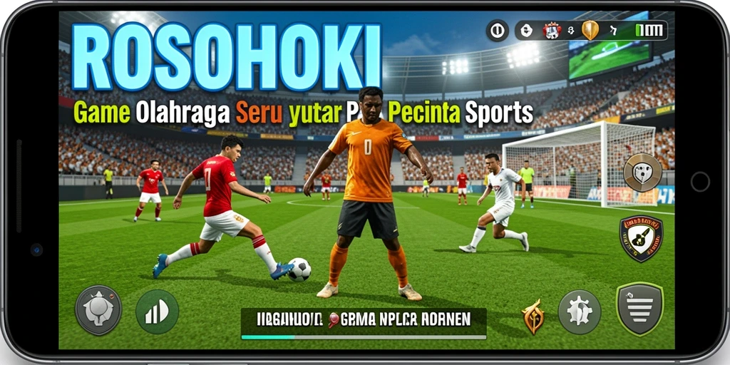 Tampilan gameplay yang seru dalam ROSOHOKI dengan berbagai olahraga.