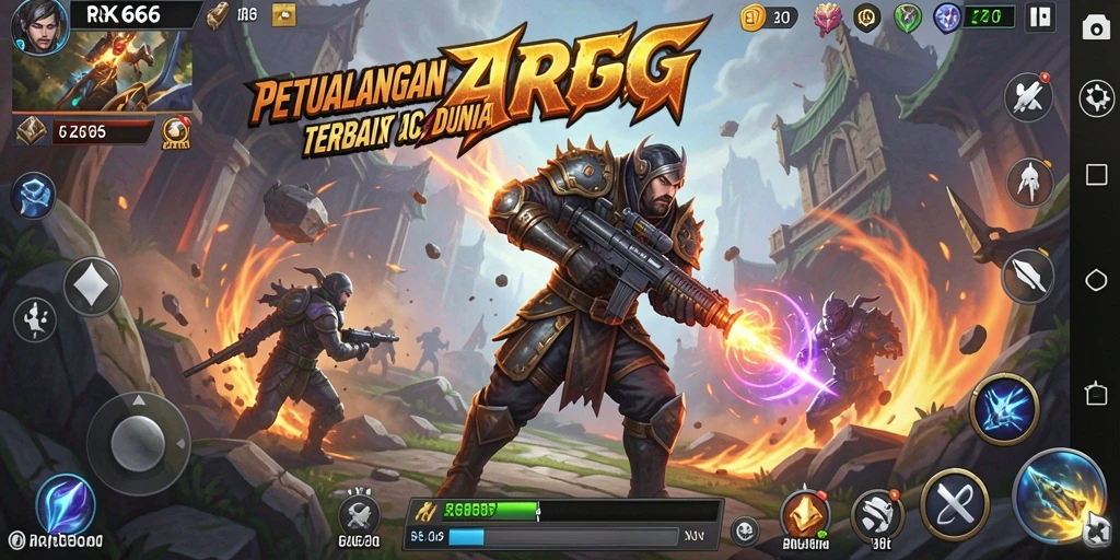 Screenshot gameplay RR666 yang menunjukkan aksi seru dalam dunia ARPG.