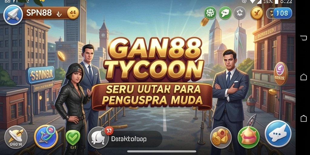 Tampilan gameplay SPN88 yang menarik dengan manajemen bisnis yang seru.