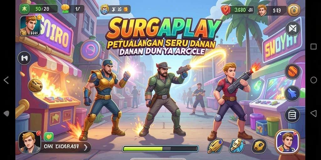 Screenshot gameplay SURGAPLAY menampilkan aksi seru dan tantangan menarik dalam game Arcade.