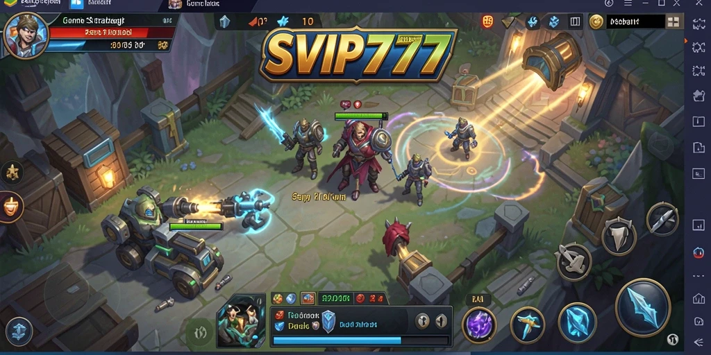 Tampilan gameplay yang mendebarkan dan strategis dalam SVIP777.