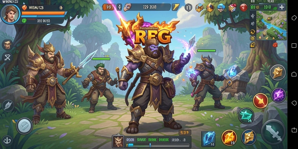 Gameplay menarik WISNU123 dalam dunia RPG penuh petualangan.