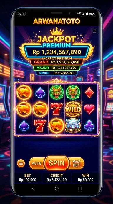 Screenshot fitur aplikasi arwanatoto yang menunjukkan kategori aplikasi.